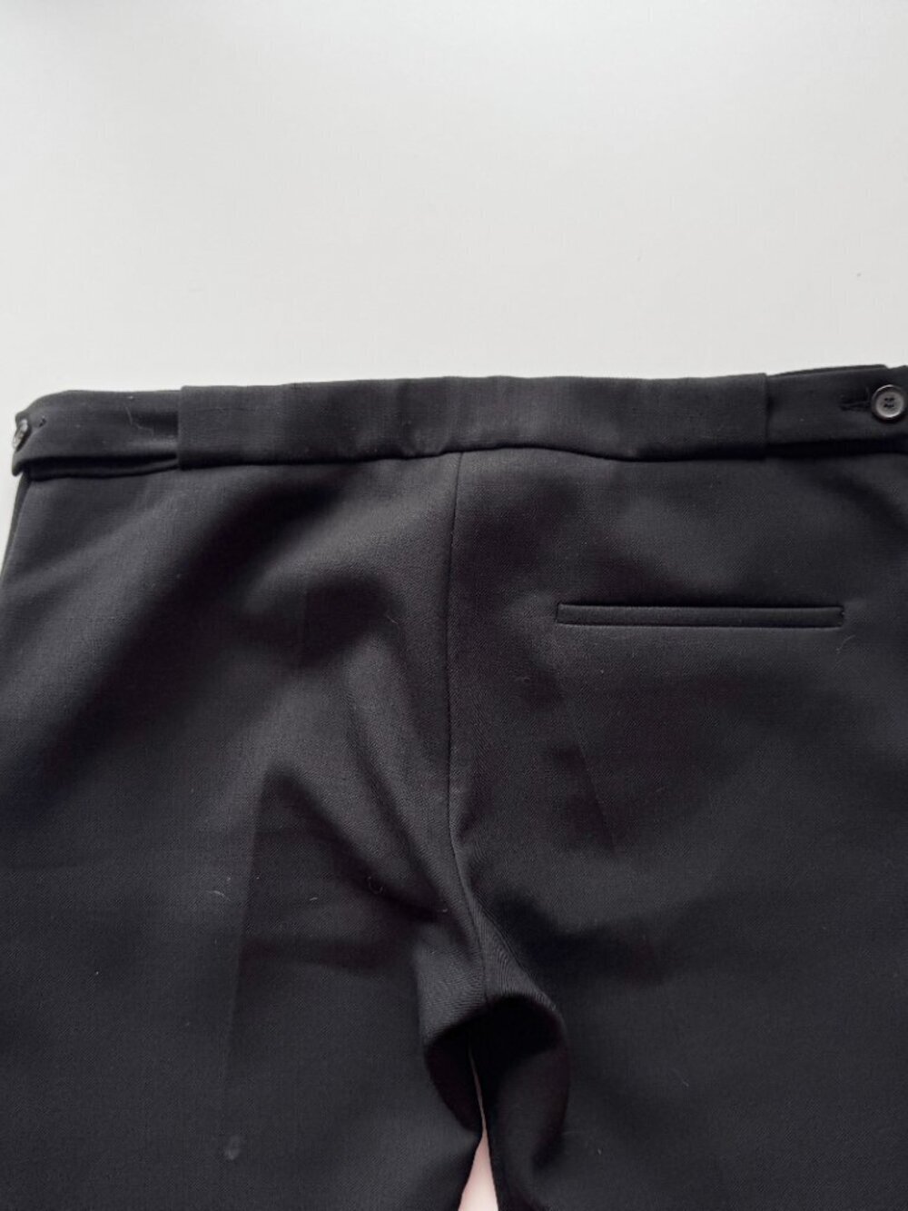 ACNE STUDIOS Cig D Wool Mid Rise Cropped Tapered Trousers Pants, Size 36/S - Picture 6 of 11